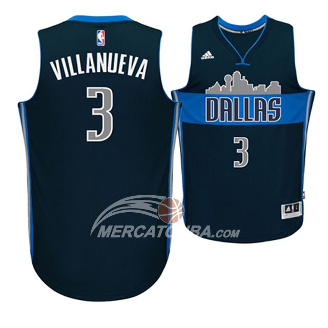 Maglia NBA Villanueva Dallas Mavericks Azul